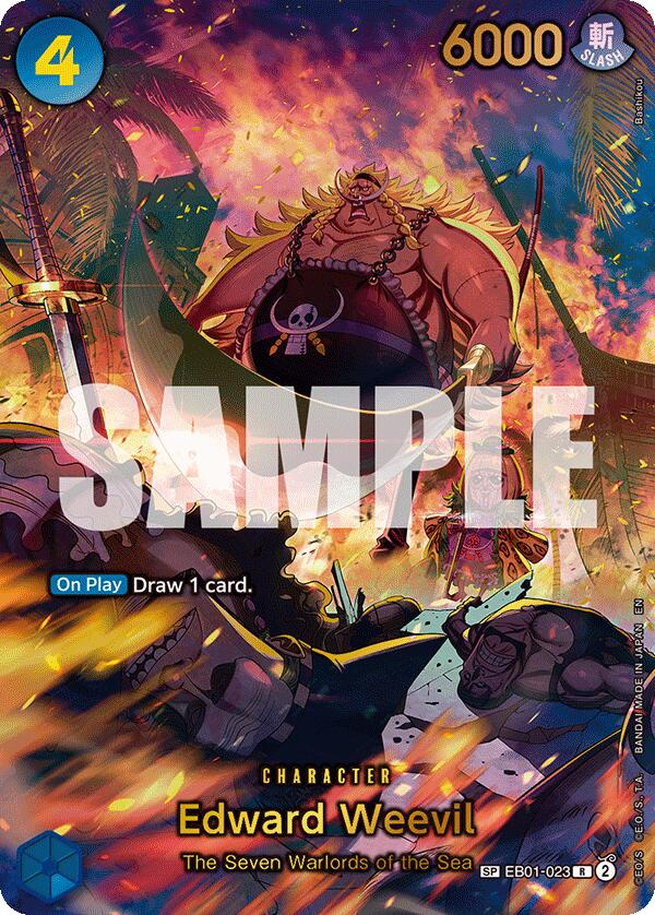 Image of Edward Weevil (EB01-023) (SP) (Alternate Art) [The Azure Sea's Seven]