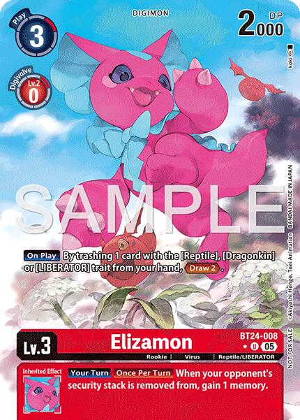 Image of Elizamon [BT24-008] (Box Topper) [Time Stranger]