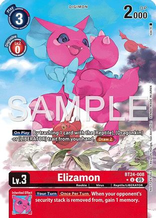 Image of Elizamon [BT24-008] (Box Topper) [Time Stranger]