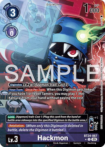 Image of Hackmon [BT24-067] (Box Topper) [Time Stranger]