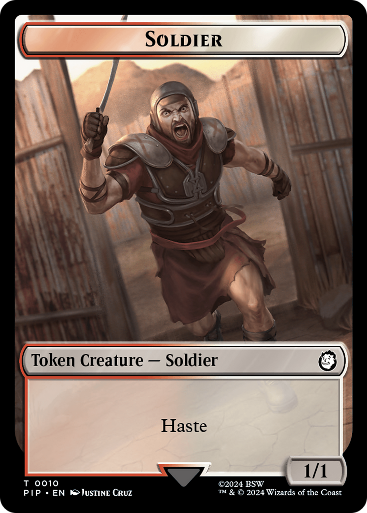 Image of Food (0014) // Soldier (0010) Double-Sided Token [Fallout Tokens]