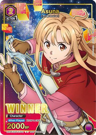 Image of Asuna (041) (Winner) (UEPR/SAO-2-041) - Union Arena Promotion Cards Foil