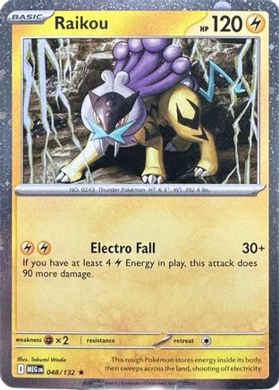 Image of Raikou (048/132) (Cosmo Holo) [Mega Evolution: Base Set]