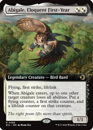 Image of Abigale, Eloquent First-Year (Extended Art) [Lorwyn Eclipsed]