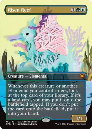 Image of Risen Reef (Borderless) [Lorwyn Eclipsed Special Guests]