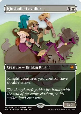 Image of Kinsbaile Cavalier (Borderless) [Lorwyn Eclipsed Special Guests]