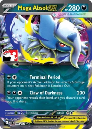 Image of Mega Absol ex (086/132) [Prize Pack Series Seven]