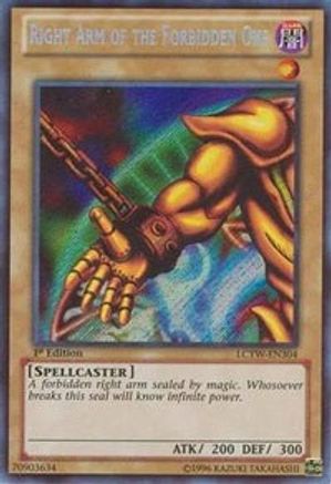 Right Arm of the Forbidden One [LCYW-EN304] Secret Rare