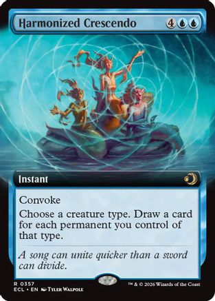 Image of Harmonized Crescendo (Extended Art) [Lorwyn Eclipsed]