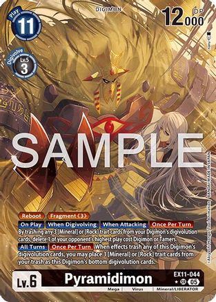 Image of Pyramidimon [EX11-044] (Alternate Art) [Dawn of Liberator]