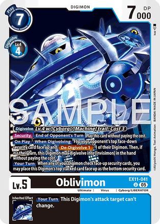 Image of Oblivimon [EX11-041] [Dawn of Liberator]