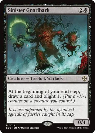 Image of Sinister Gnarlbark [Lorwyn Eclipsed Commander]