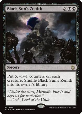 Image of Black Sun's Zenith [Lorwyn Eclipsed Commander]