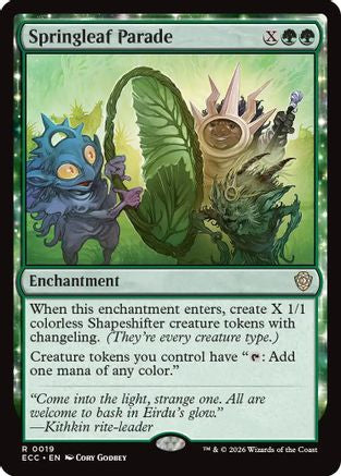 Image of Springleaf Parade [Lorwyn Eclipsed Commander]