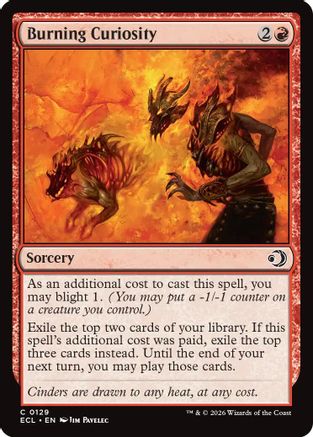 Image of Burning Curiosity [Lorwyn Eclipsed]