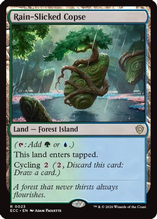 Image of Rain-Slicked Copse [Lorwyn Eclipsed Commander]