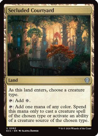 Image of Secluded Courtyard [Lorwyn Eclipsed Commander]