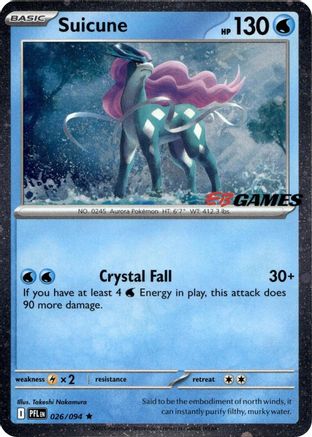 Image of Suicune (026/094) (EB Games Exclusive) [Miscellaneous Cards]