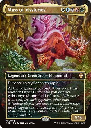 Image of Mass of Mysteries (Borderless) [Lorwyn Eclipsed Commander]