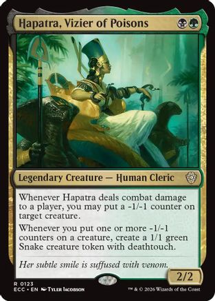 Image of Hapatra, Vizier of Poisons [Lorwyn Eclipsed Commander]