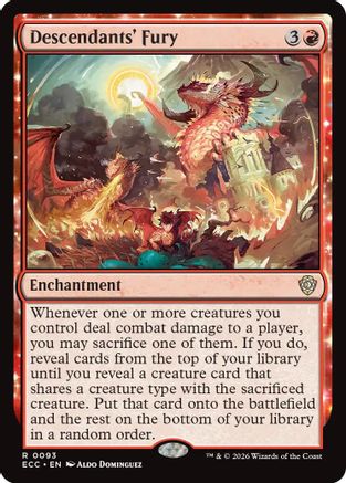 Image of Descendants' Fury [Lorwyn Eclipsed Commander]