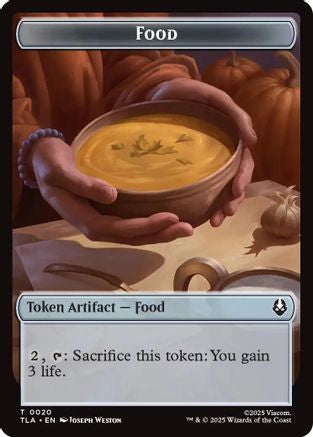 Image of Food (0020) // Ally (0007) Double-Sided Token (TLA-20 // 7) - Avatar: The Last Airbender