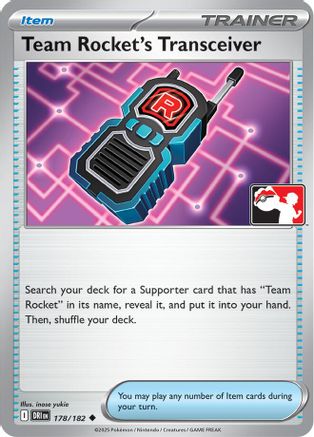 Image of Team Rocket's Transceiver (178/182) [Prize Pack Series Eight]