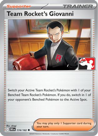 Image of Team Rocket's Giovanni (174/182) [Prize Pack Series Eight]