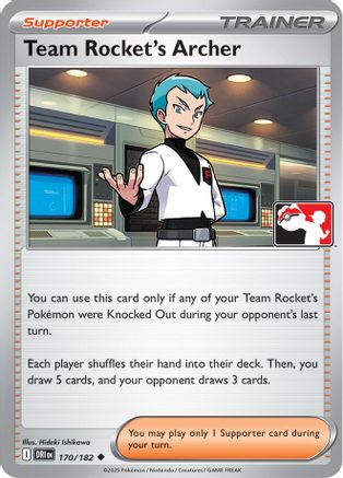 Image of Team Rocket's Archer (170/182) [Prize Pack Series Eight]