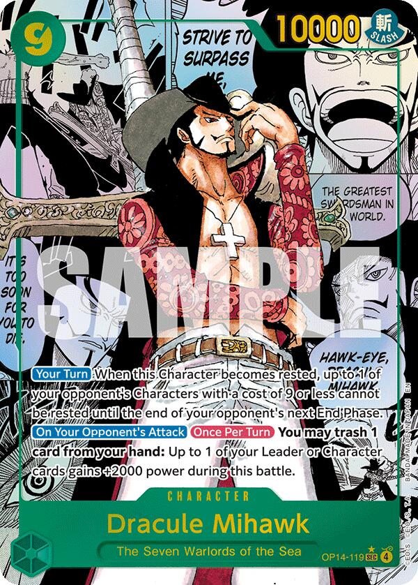 Image of Dracule Mihawk (Manga) [The Azure Sea's Seven]