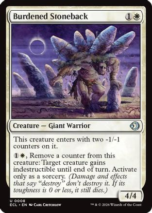 Image of Burdened Stoneback [Lorwyn Eclipsed]
