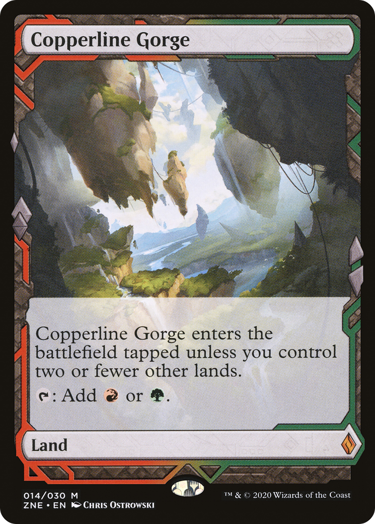 Image of Copperline Gorge (Expeditions) [Zendikar Rising Expeditions]