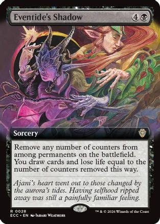 Image of Eventide's Shadow (Extended Art) [Lorwyn Eclipsed Commander]