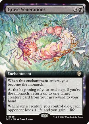Image of Grave Venerations (Extended Art) [Lorwyn Eclipsed Commander]