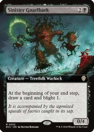Image of Sinister Gnarlbark (Extended Art) [Lorwyn Eclipsed Commander]