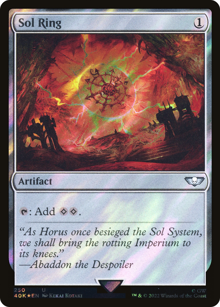 Image of Sol Ring (250) (Surge Foil) [Warhammer 40,000]