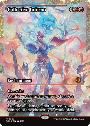 Image of Collective Inferno (Showcase) (Fracture Foil) [Lorwyn Eclipsed]
