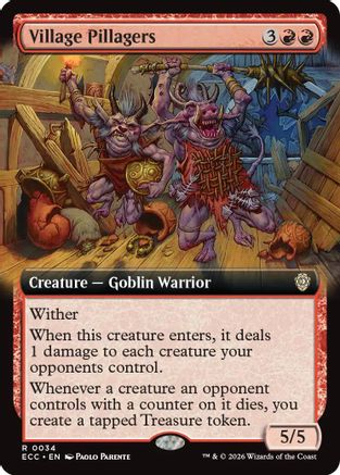 Image of Village Pillagers (Extended Art) [Lorwyn Eclipsed Commander]