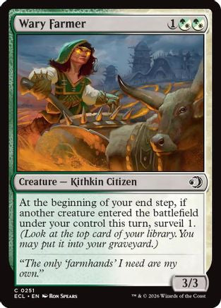 Image of Wary Farmer [Lorwyn Eclipsed]