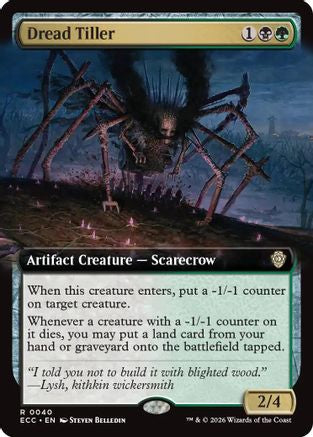 Image of Dread Tiller (Extended Art) [Lorwyn Eclipsed Commander]