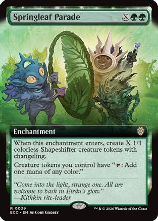 Image of Springleaf Parade (Extended Art) [Lorwyn Eclipsed Commander]