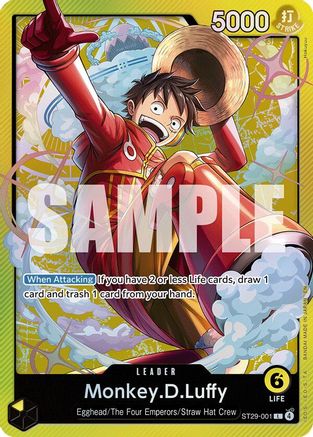 Image of Monkey.D.Luffy (001) (ST29-001) - Starter Deck 29: Egghead Foil