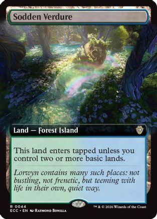 Image of Sodden Verdure (Extended Art) [Lorwyn Eclipsed Commander]