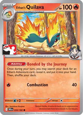 Image of Ethan's Quilava (033/182) [Prize Pack Series Eight]