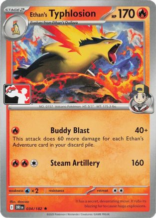Image of Ethan's Typhlosion (034/182) [Prize Pack Series Eight]