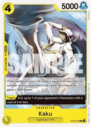 Image of Kaku (ST29-003) - Starter Deck 29: Egghead