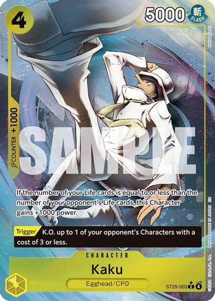 Image of Kaku (Full Art) (ST29-003) - Starter Deck 29: Egghead Foil