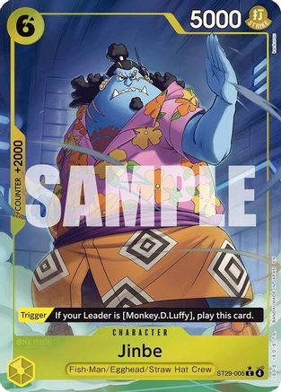 Image of Jinbe (Full Art) (ST29-005) - Starter Deck 29: Egghead Foil
