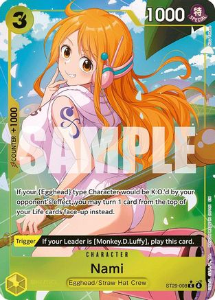 Image of Nami (Full Art) (ST29-008) - Starter Deck 29: Egghead Foil