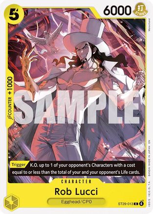 Image of Rob Lucci (ST29-013) - Starter Deck 29: Egghead